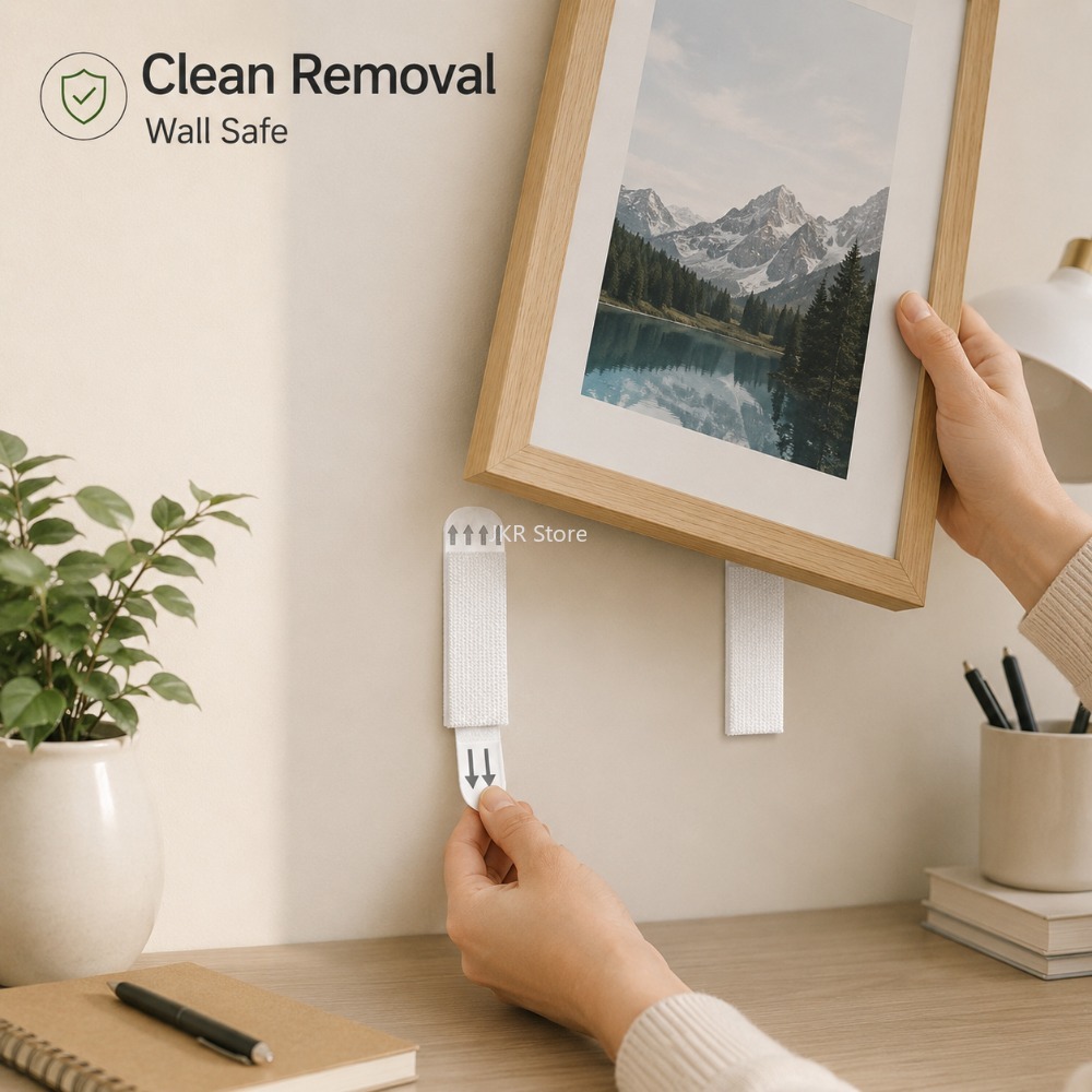 Picture Hanging Strip - Tiras para Colgar Cuadros, Resistentes, Sin