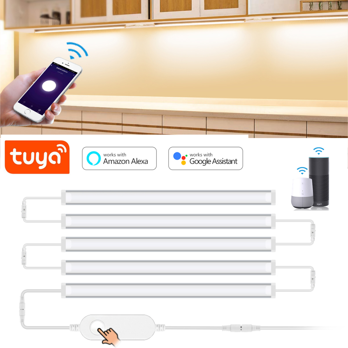Home Improvement Kitchen - Lámpara LED inteligente para debajo del