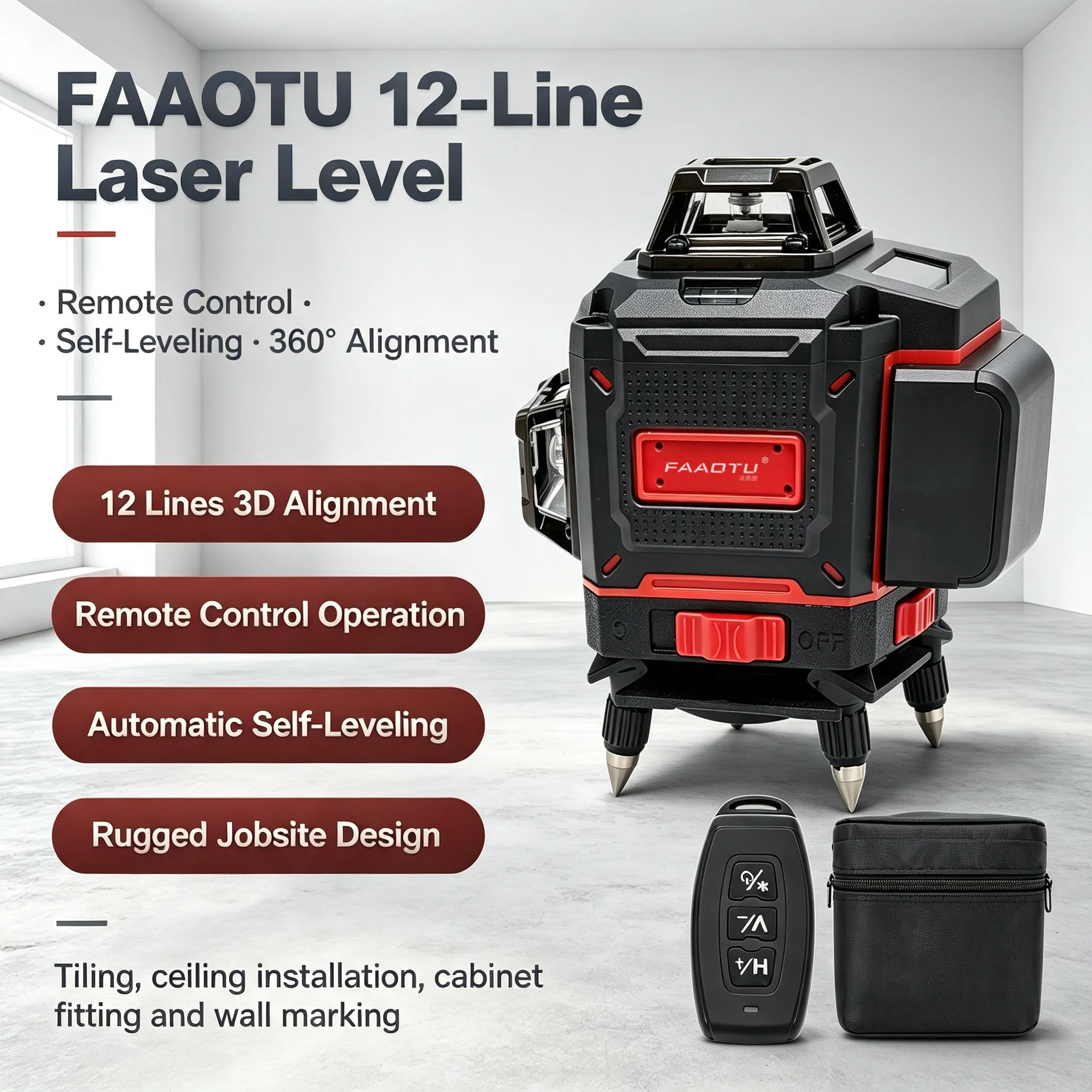 Level Laser Line - Nivel Láser de Líneas Cruzadas Digitales