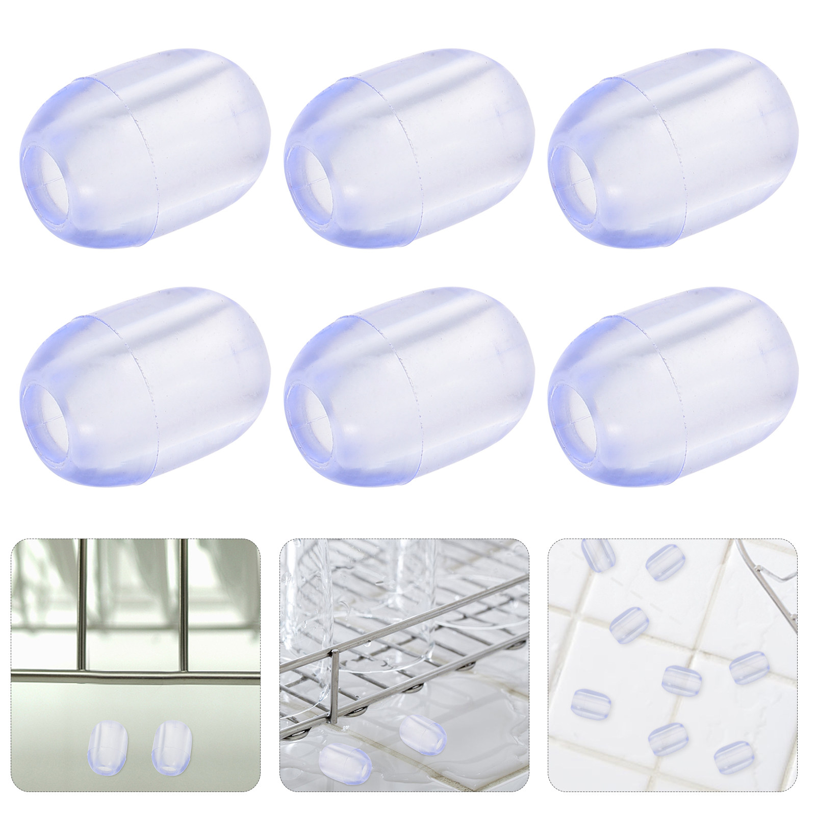 Home Improvement Kitchen - 10 protectores de goma antideslizantes de