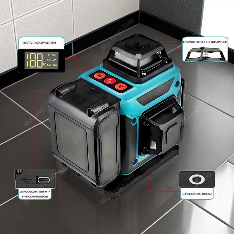 Nivel láser de 12 líneas para  - Level Laser Line reseña y precio