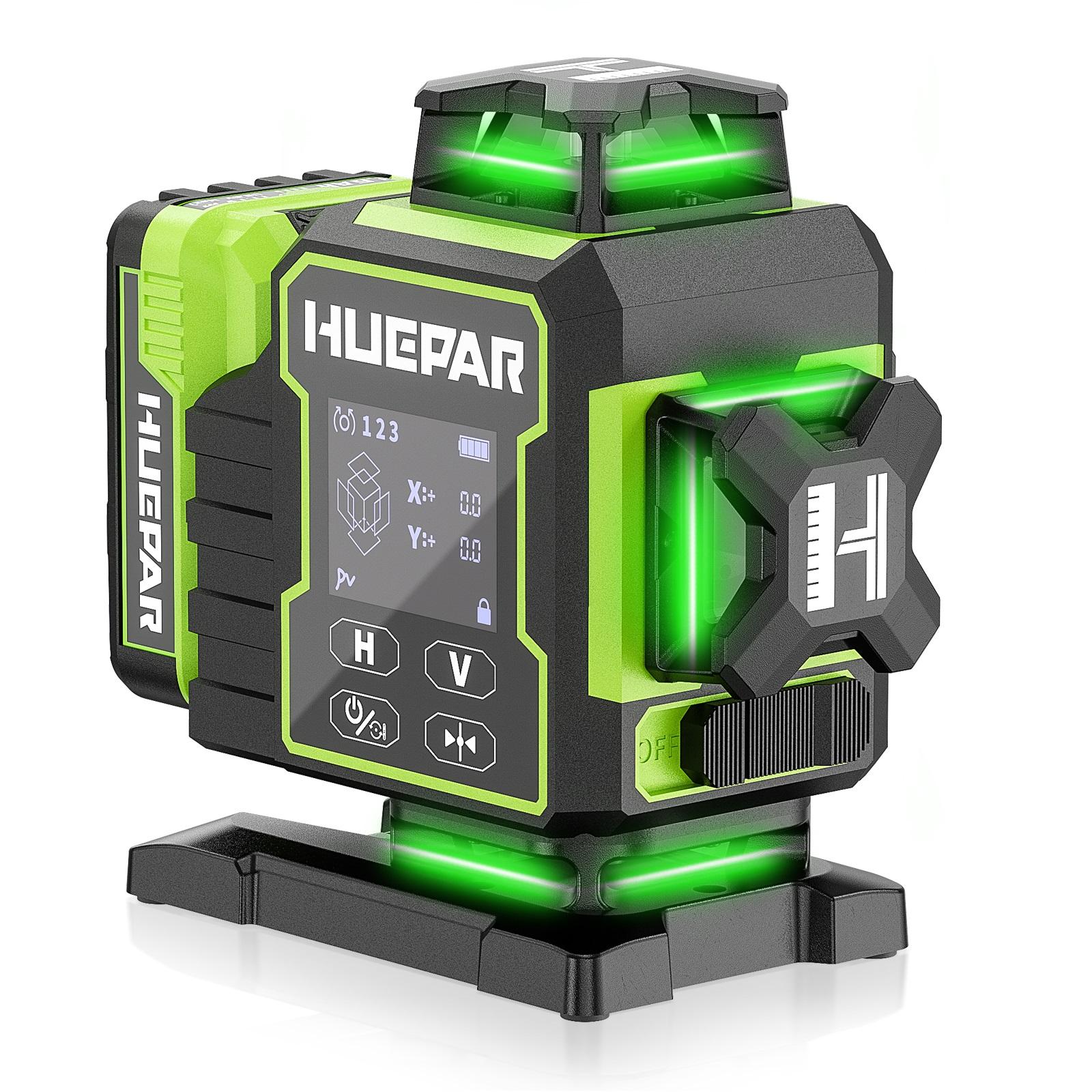 Nivel Láser Verde Huepar W04CG - Level Laser Line reseña y precio