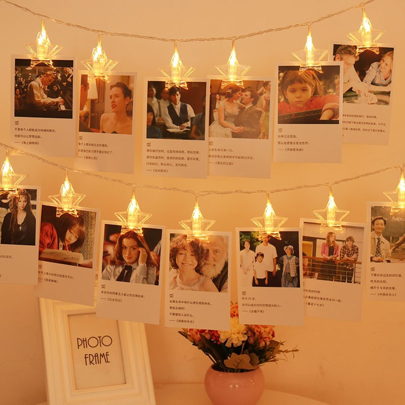 Guirnalda de luces LED con cli - Picture Hanging Strip reseña y precio
