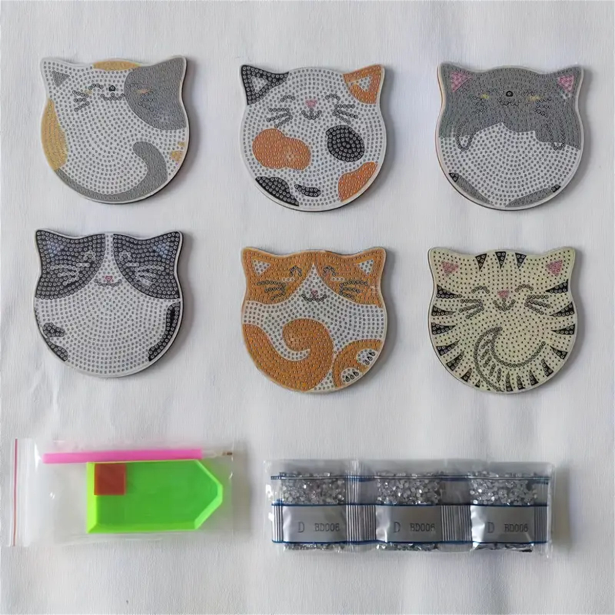 6 unids/set DIY gato Rhineston - Home Improvement Kitchen reseña y precio