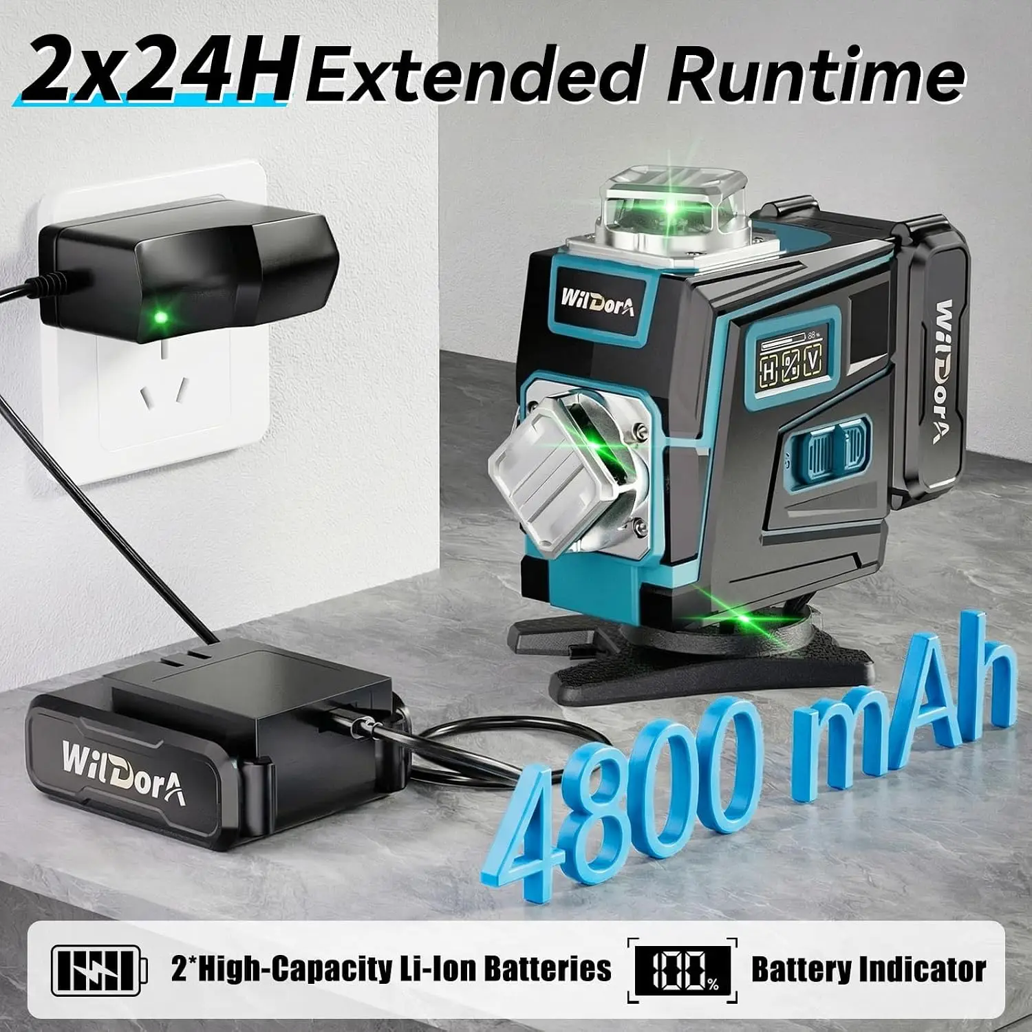 Nivel Láser con Trípode, 4x360 - Level Laser Line reseña y precio