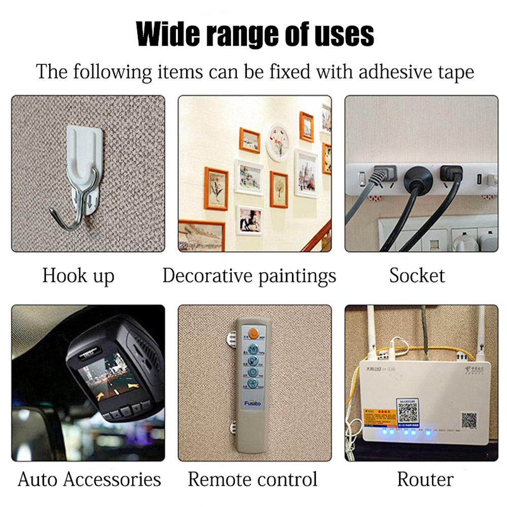 Tiras autoadhesivas de doble c - Picture Hanging Strip reseña y precio