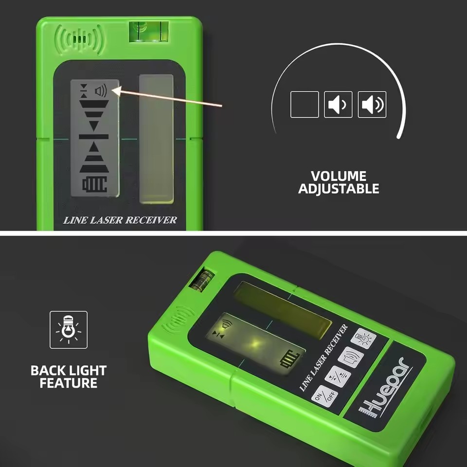 Receptor Láser Huepar LR-5RG p - Level Laser Line reseña y precio
