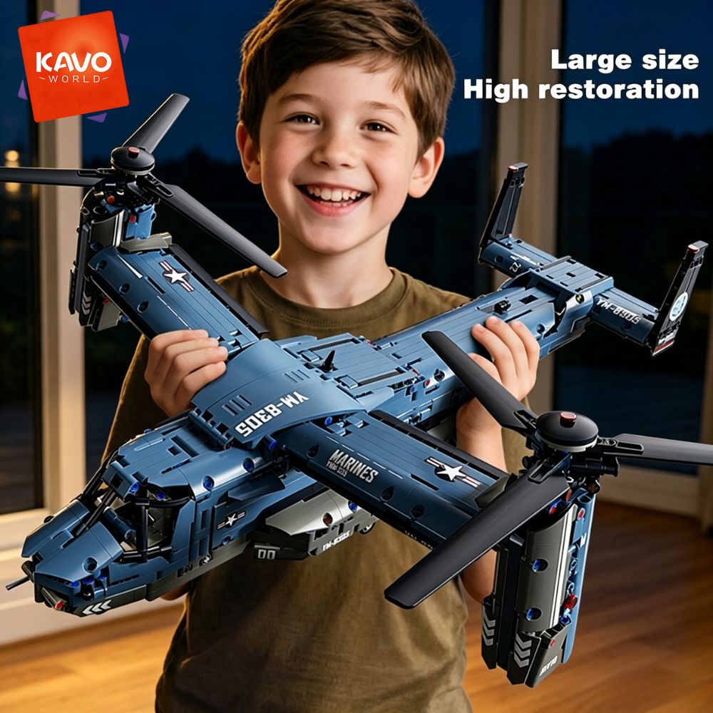 KAVOWORLD 1486PCS V-22 Osprey, - Home Improvement Expo reseña y precio